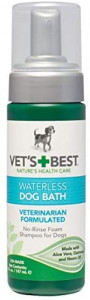 Vet's Best Waterless Dog Bath | No Rinse Dry Shampoo for Dogs