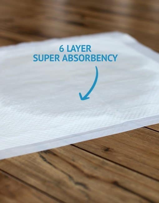 Bulldogology Puppy Training Pads with Adhesive Tape 24" x 24", Large