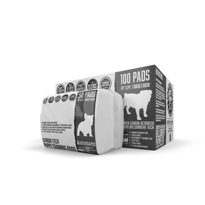 black puppy pads