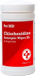 Pet MD Chlorhexidine Wipes 2 Best Bulldog Wrinkle Wipes for Quickly Cleaning Your Lovely Pup