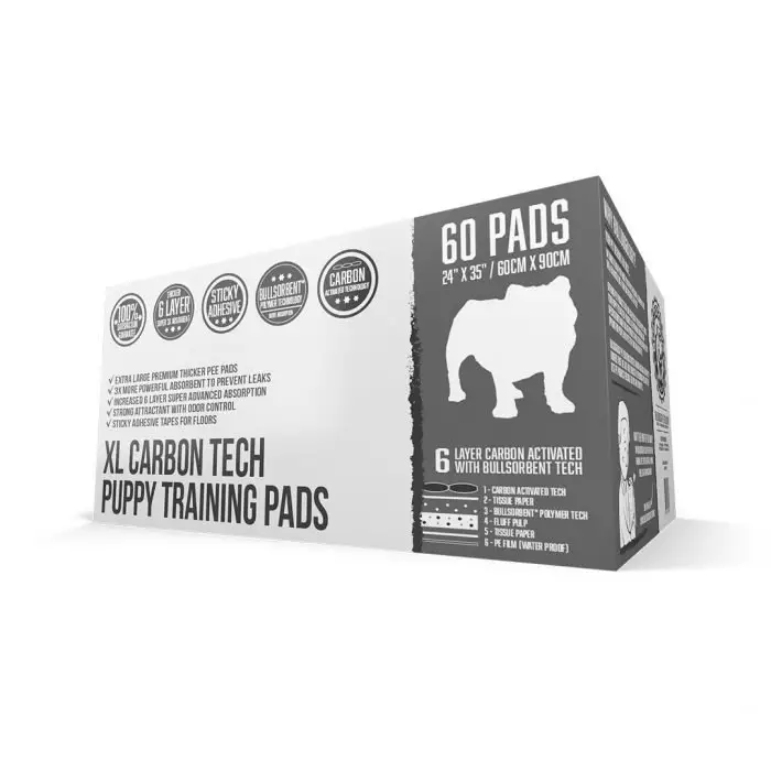 black pee pads 60ct01 Carbon Pet Training Pads XL