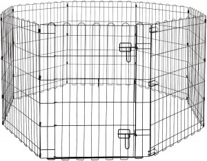 Amazon Basics Foldable Metal Pet Exercise and Playpen