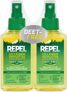  REPEL Plant-Based Lemon Eucalyptus Insect Repellent, Pump Spray, 4-Ounce, Pack of 2