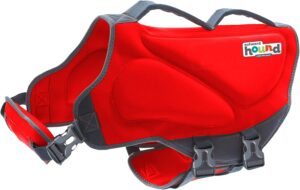 Outward Hound Dawson Swim Red Dog Life Jacket, XL