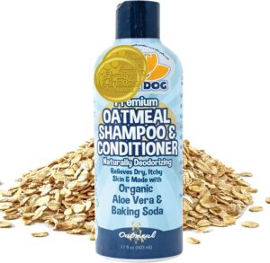 Organic Natural Oatmeal Dog Shampoo and Conditioner