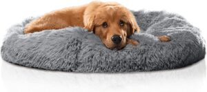 Active Pets Plush Calming Dog Bed, Donut Dog Bed