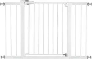 BABELIO Metal Baby Gate Dog Gate 29-48 Inch Extra Wide Pet Gate for Stairs