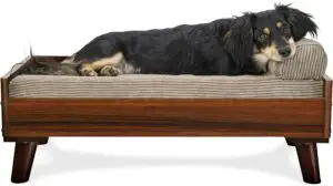 Furhaven Medium Mid-Century Modern Style Elevated Dog Bed