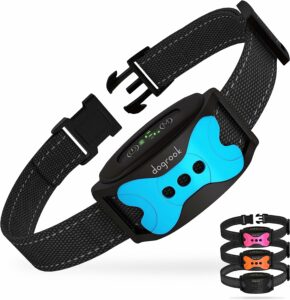 DogRook Dog Bark Collar - Rechargeable Smart Anti Barking Collar for Dogs - Waterproof No Shock Bark