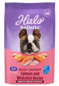 Halo Holistic Dog Food, Complete Digestive Health Wild-caught Salmon and Whitefish Recipe