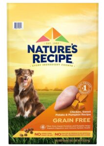 Nature's Recipe Grain Free Dog Food, Chicken, Sweet Potato & Pumpkin Recipe