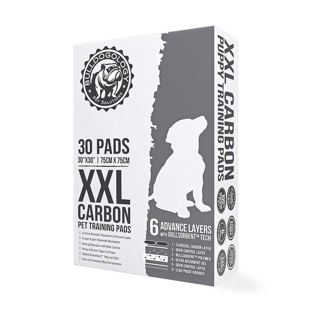 Bulldogology Puppy Training Pads with Adhesive Tape 24" x 24", Large