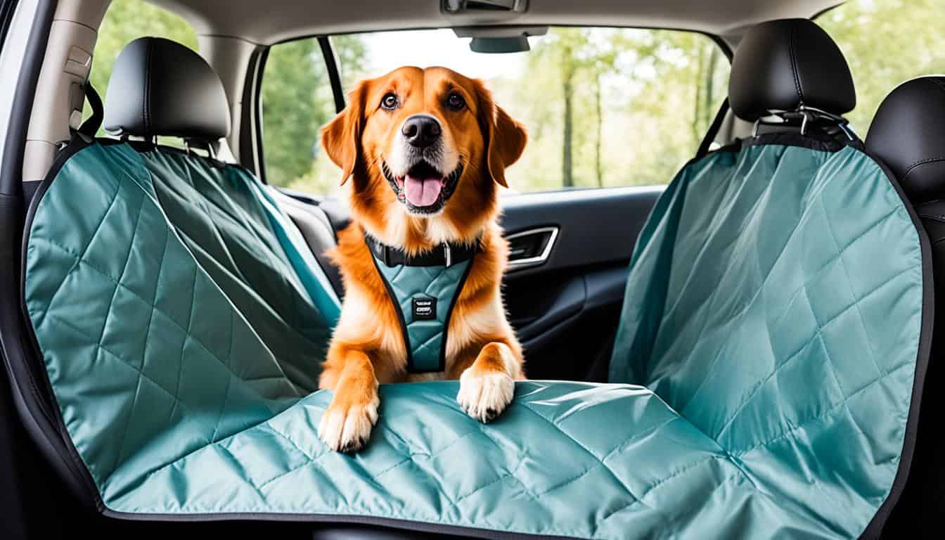 A closer look at Hatchback Dog Car Seat Cover With Adjustable Headrest